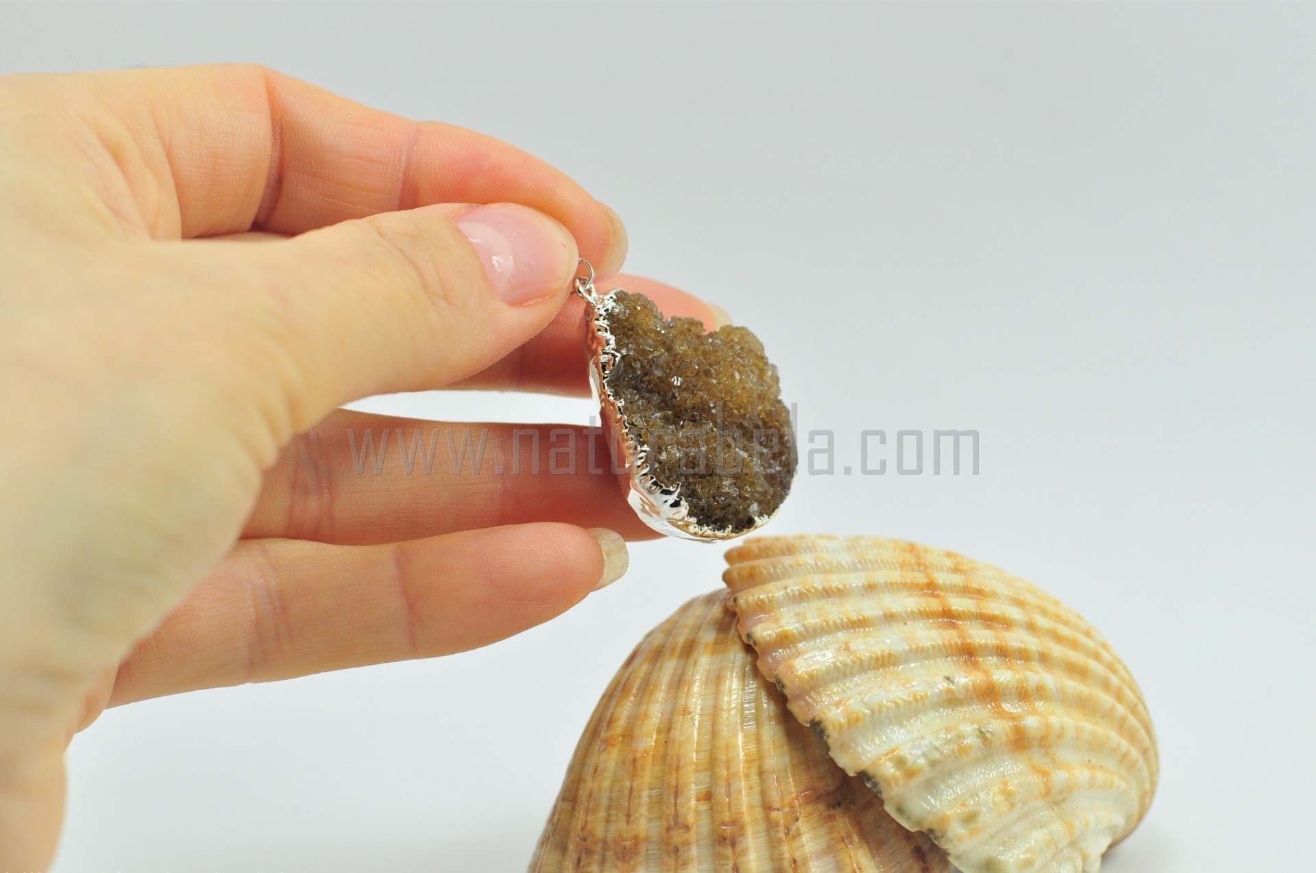 Pendente Drusa de Citrino Pendente Drusa de Citrino