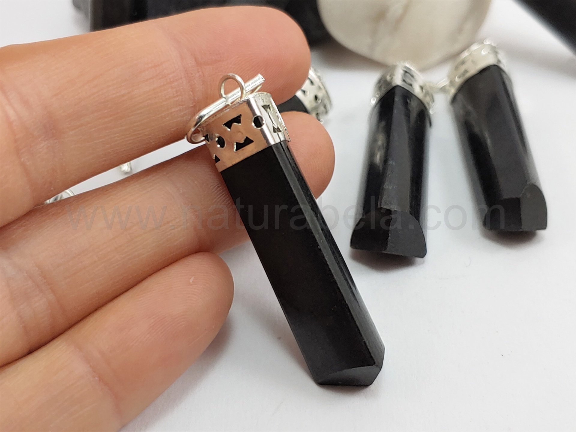 Pendente Bastão Turmalina Negra Pendente Bastão Turmalina Negra