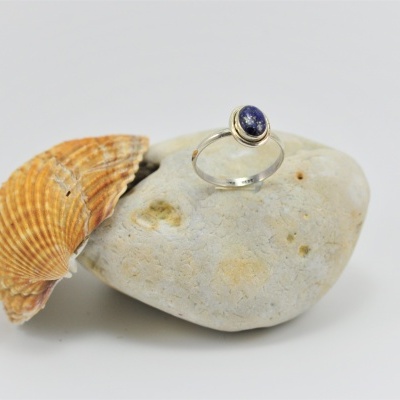 Anel em Prata com Lapislazúli