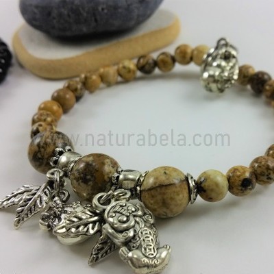 Pulseiras Onix e Jaspe Paisagem Pulseiras Onix e Jaspe Paisagem