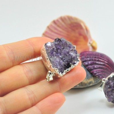 Pendente Geoda Drusa de Ametista