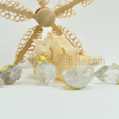 Pendente drusa de Quartzo Cristal