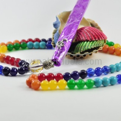 JapaMala 7 Chakras com Mantra e Símbolo OM