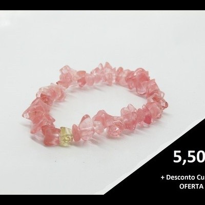 Pulseira CHIP Quartzo Rosa