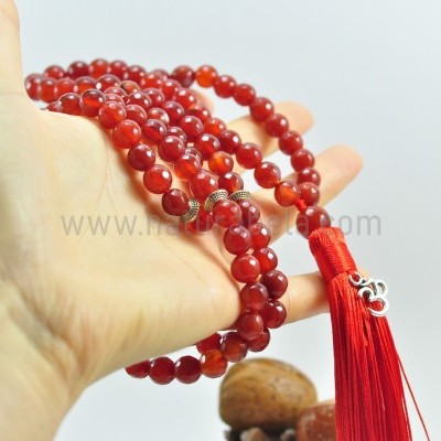 JapaMala de Cornalina facetadas