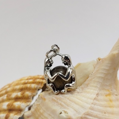 Pendente do signo Gémeos com bola Pendente do signo Gémeos com bola