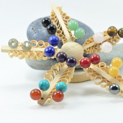 Brincos Bola Ametista com fecho em PRATA