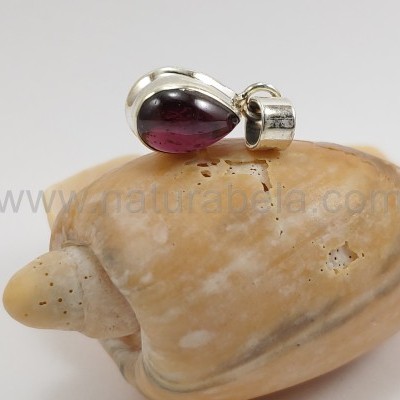 Pendente em Prata com Granada "gota"