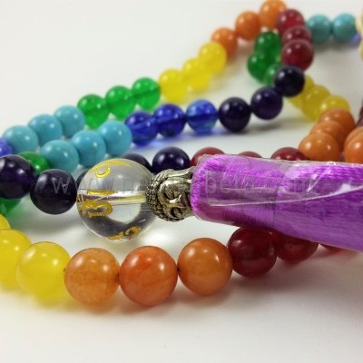JapaMala 7 Chakras com Mantra e Símbolo OM