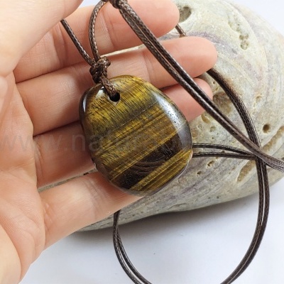 Colar com Olho-de-tigre (signo Gémeos) Colar com Olho-de-tigre (signo Gémeos)