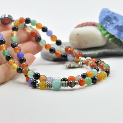 Pulseira Colar Rã do Dinheiro Multicor Pulseira Colar Rã do Dinheiro Multicor