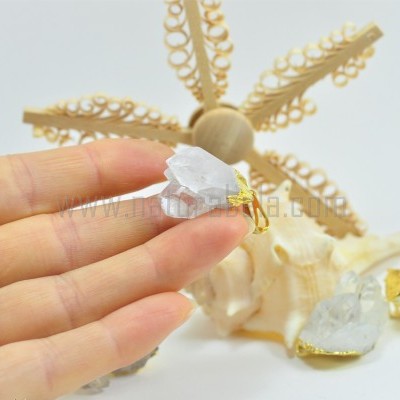 Pendente drusa de Quartzo Cristal