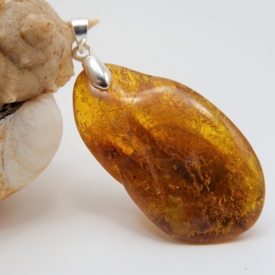 Pendente Âmbar Prata 925