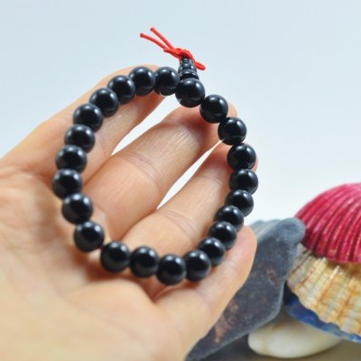 Pulseira Mala Tibetano de Ágata Negra Pulseira Mala Tibetano de Ágata Negra