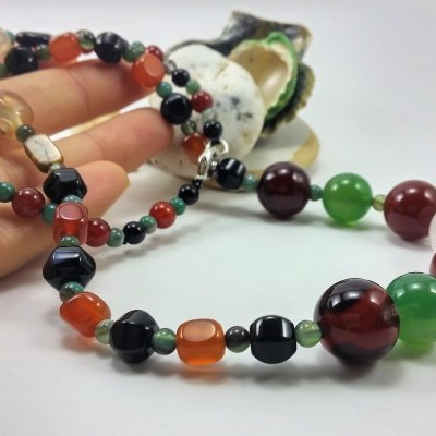 Colar de Ágata Colar de Ágata