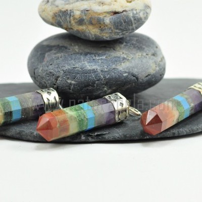 Pendente dos 7 Chakras Facetado