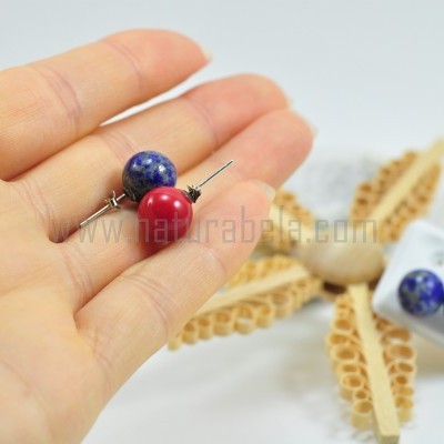 Brincos Bola 10mm com fecho em PRATA