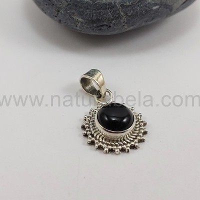 Pendente sol em Prata com ÓNIX