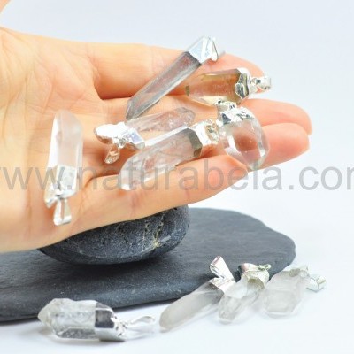 Pendente Ponta de Quartzo Cristal