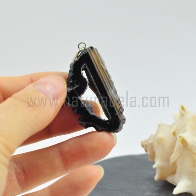 Pendente Lâmina de Drusa de Ágata Pendente Lâmina de Drusa de Ágata