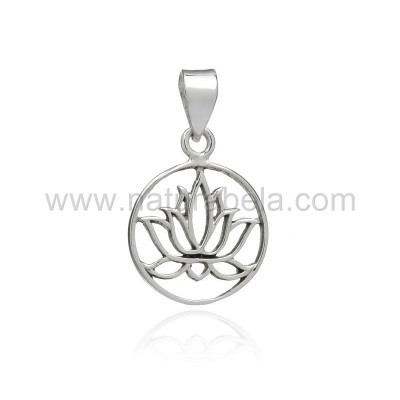Pendente em Prata Flor de Lótus