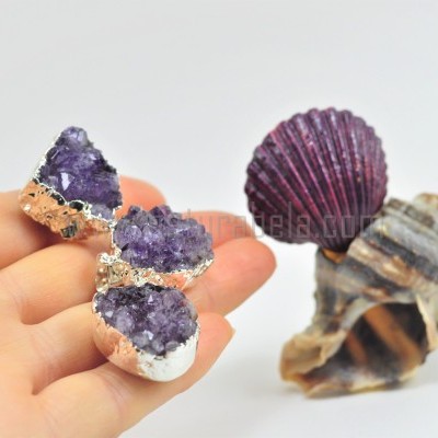 Pendente Geoda Drusa de Ametista