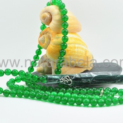 Japamala de Jade Verde 8 mm com símbolo OM