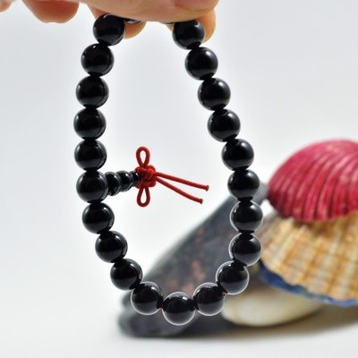 Pulseira Mala Tibetano de Ágata Negra Pulseira Mala Tibetano de Ágata Negra