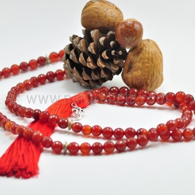 JapaMala de Cornalina facetadas