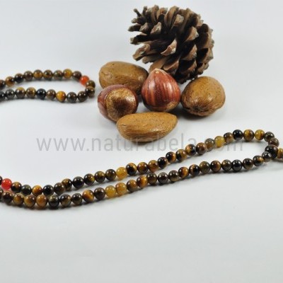 JapaMala de Pedra Olho de tigre e cornalina