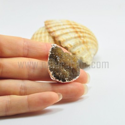 Pendente Drusa de Citrino Pendente Drusa de Citrino