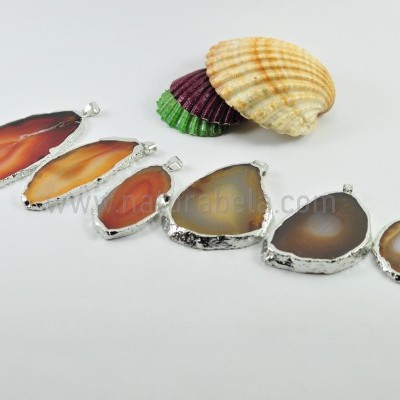 Pendente Chapa de Ágata em Prata 05