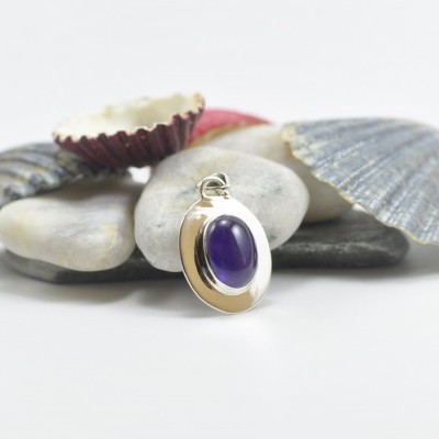 Pendente em Prata com Ametista EXTRA