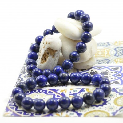 Pulseira de bolas Lapis-Lazuli
