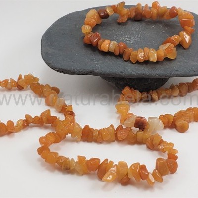 Pulseira CHIP Ágata Cornalina