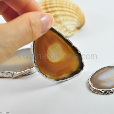 Pendente Chapa de Ágata em Prata 06 Pendente Chapa de Ágata em Prata 06