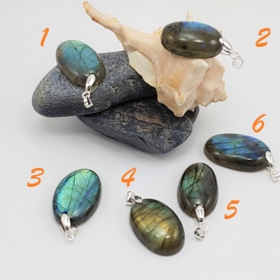 Pendente Labradorite em Prata