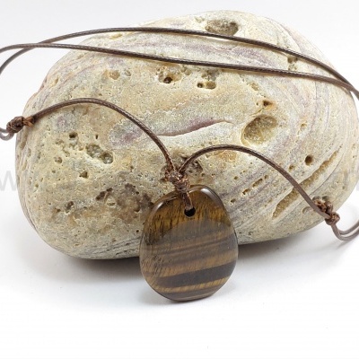 Colar com Olho-de-tigre (signo Gémeos)