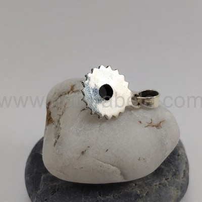 Pendente sol em Prata com ÓNIX