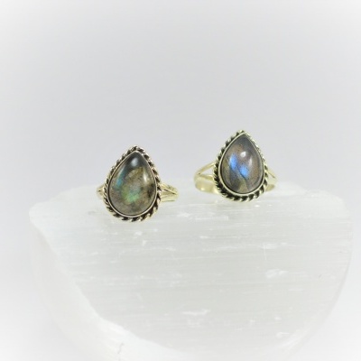 Anel em Prata Labradorite modelo "Infanta"