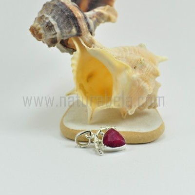 Pendente em Prata com Rubi