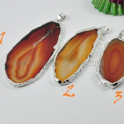 Pendente Chapa de Ágata em Prata 05