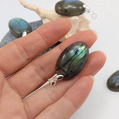 Pendente Labradorite em Prata