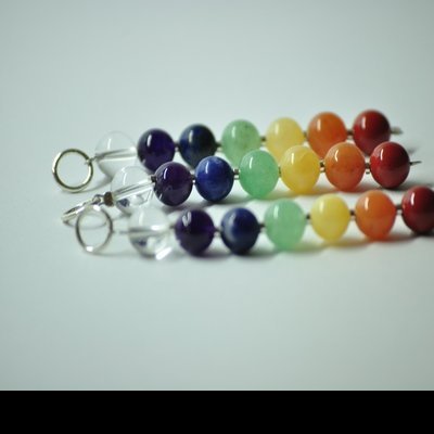 Pendente 7 Chakras Bolas prata