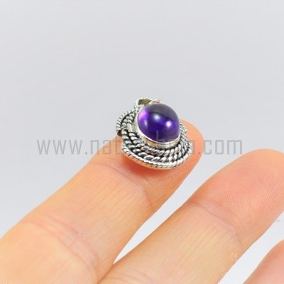 Pendente em Prata com Ametista