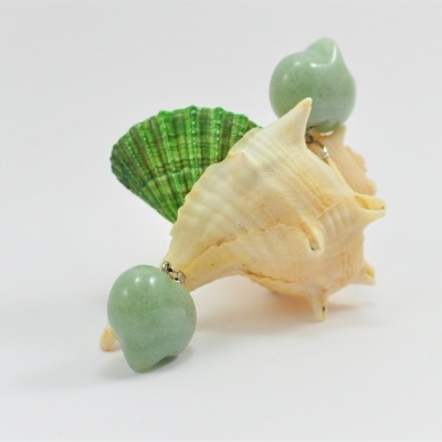 Pendente coração de Aventurina verde