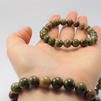 Pulseira de Bolas 8mm Unakita Pulseira de Bolas 8mm Unakita