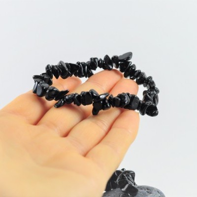 Pulseira Chip Turmalina Negra