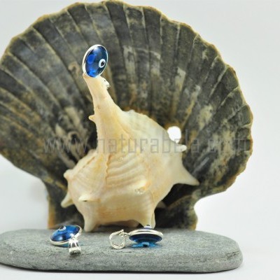 Pendente em prata Olho Turco redondo pequeno