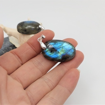 Pendente Labradorite em Prata